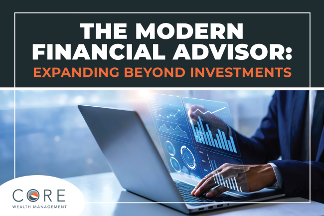 The Modern Financial Advisor – V2 – Horizontal The Modern Financial Advisor blog header showing digital financial charts and data visualization on a laptop
